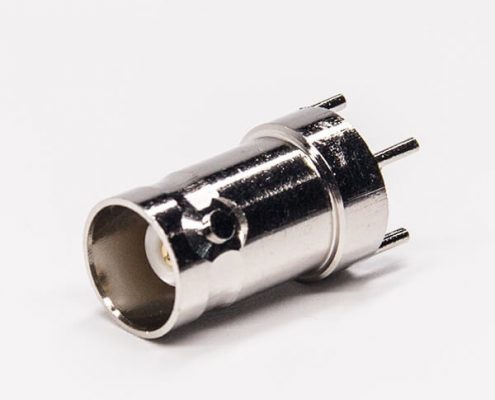 bnc直插接口母头接PCB板式射频同轴连接器